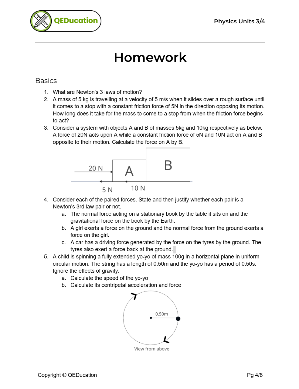 physics q #1
