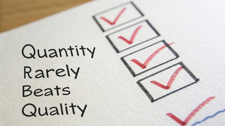 quantity rarely beats quantity 2