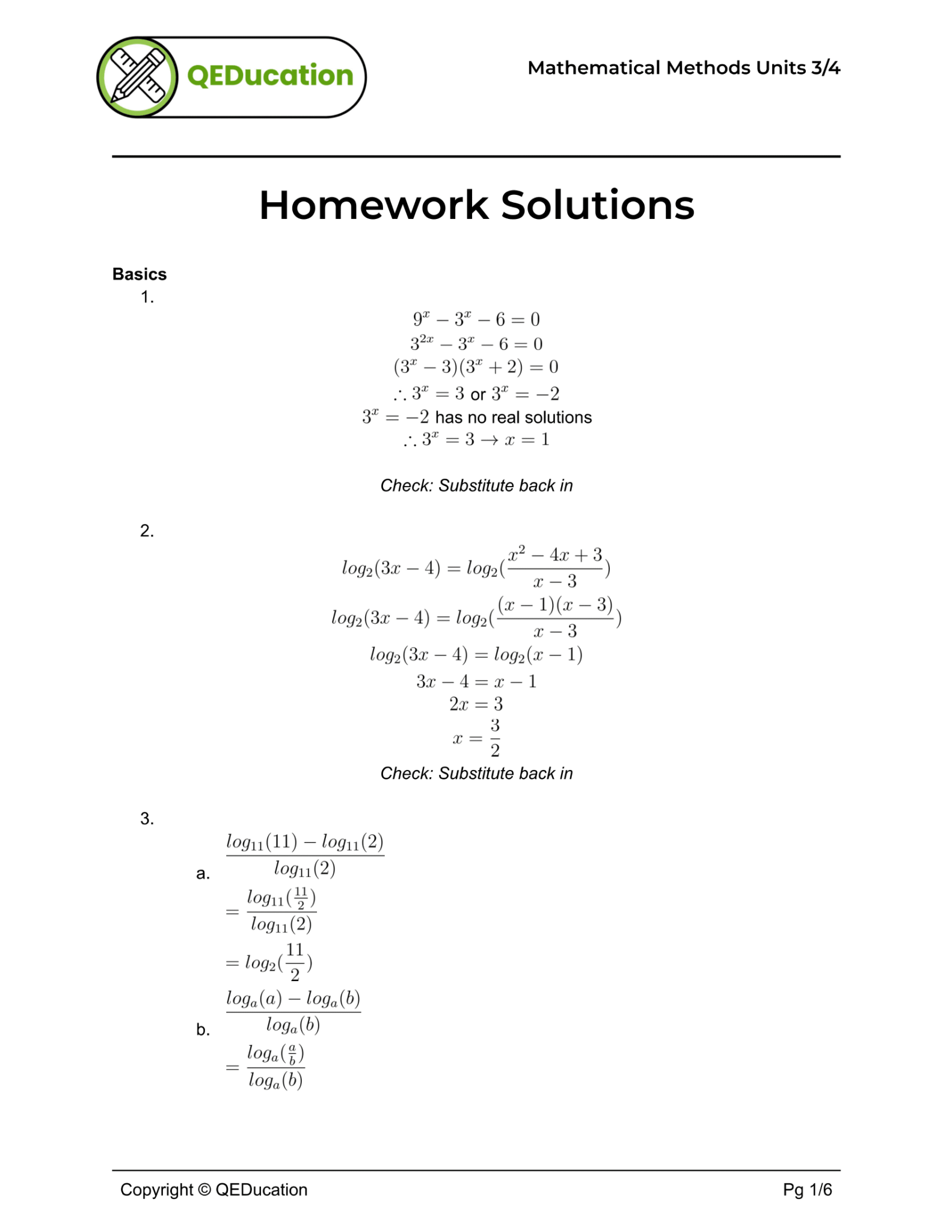exponentials hw sols 1
