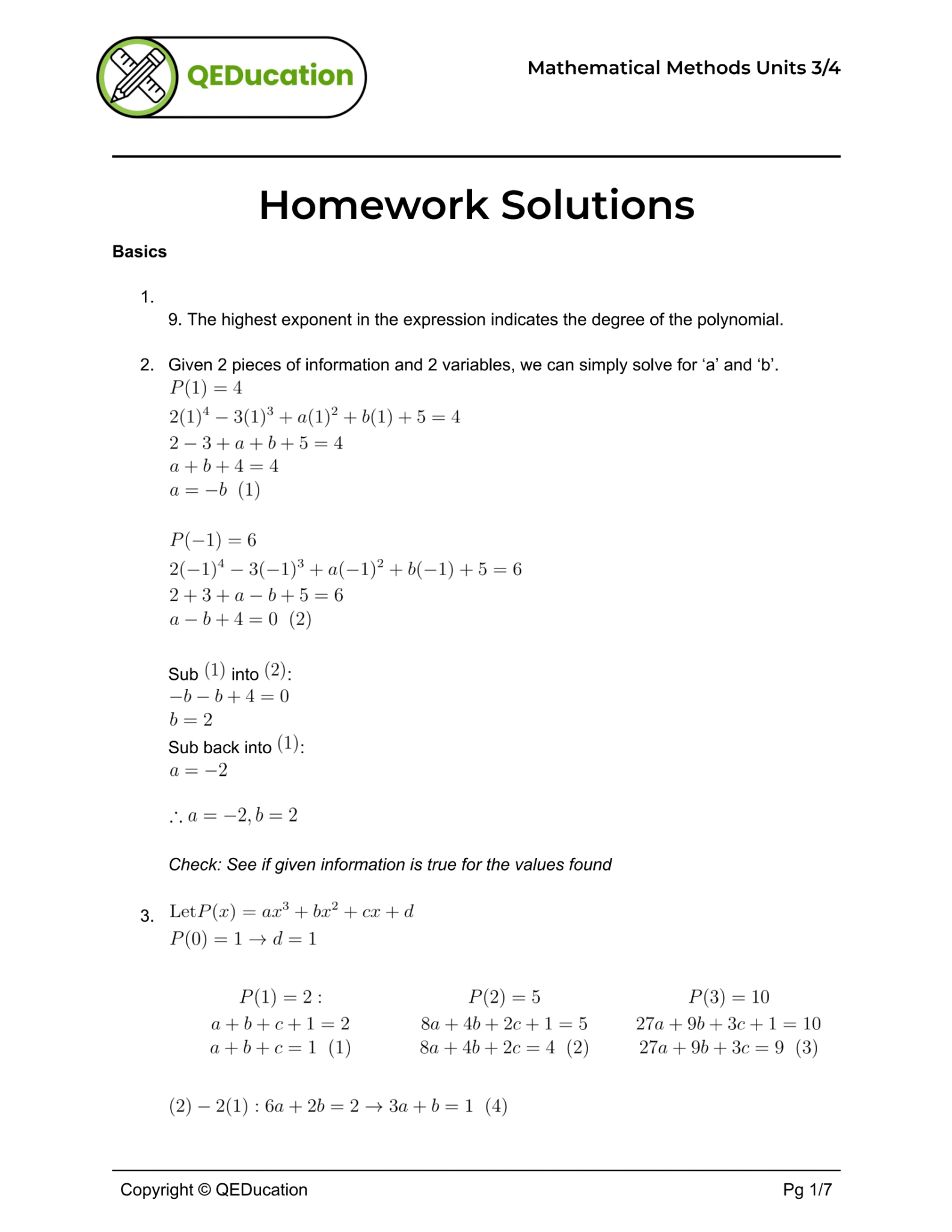 polynomial hw sols 2 1